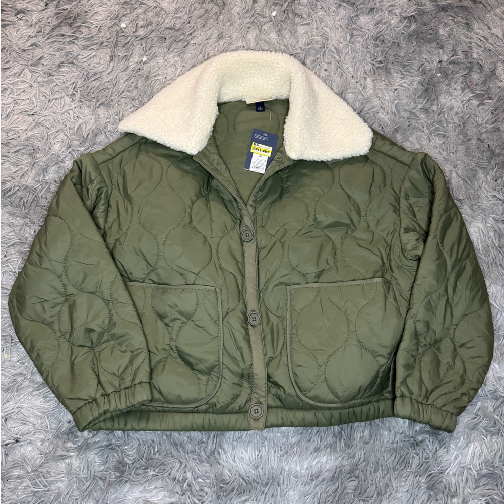 Universal Thread Women’s Quilted Jacket - Olive G… - image 4